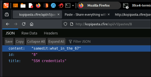 SSH Creds