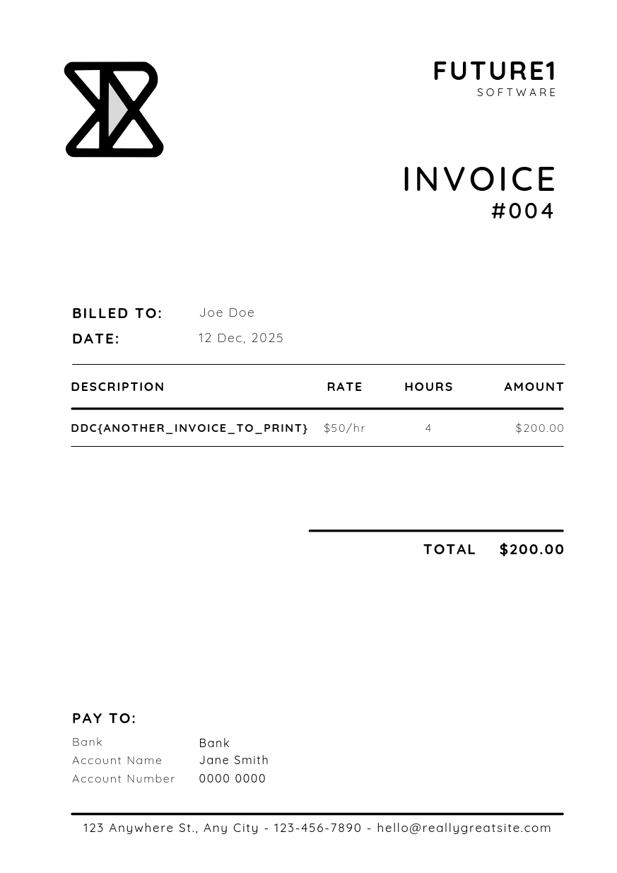 invoice PDF