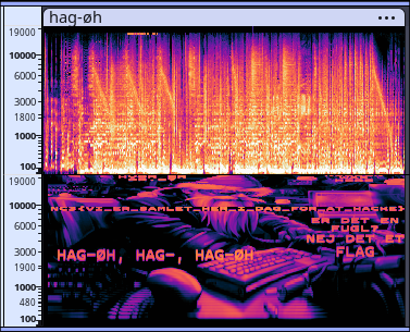 Audacity frekvensspektret